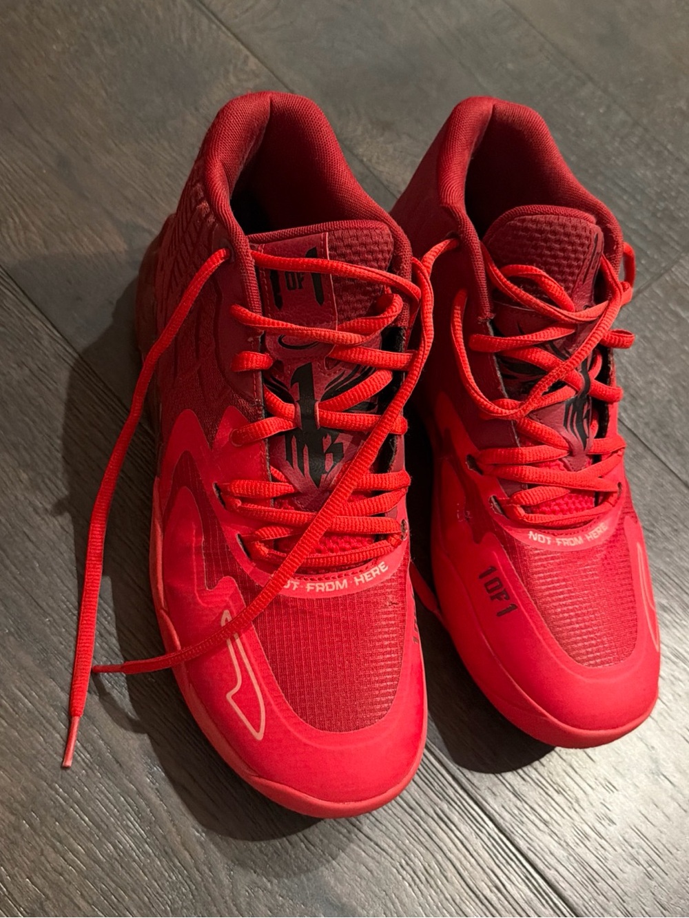 PUMA LaMELO Ball MB.01 Basketball Sneakers 'Intense Red' 309770-02 Mens Sz 11